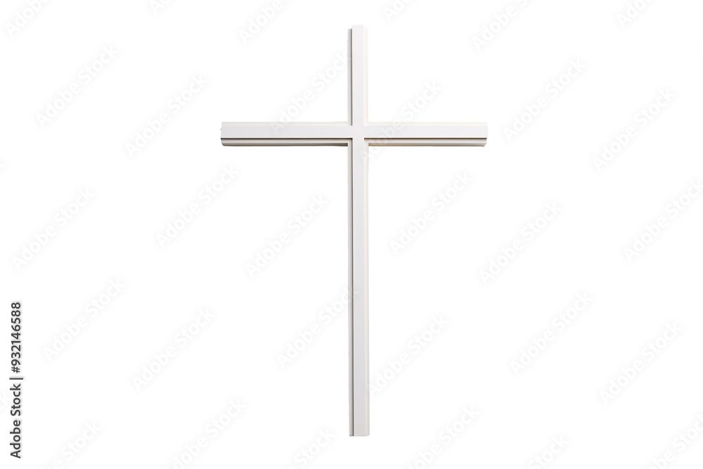 a white cross on a white surface a white cross on a white surface