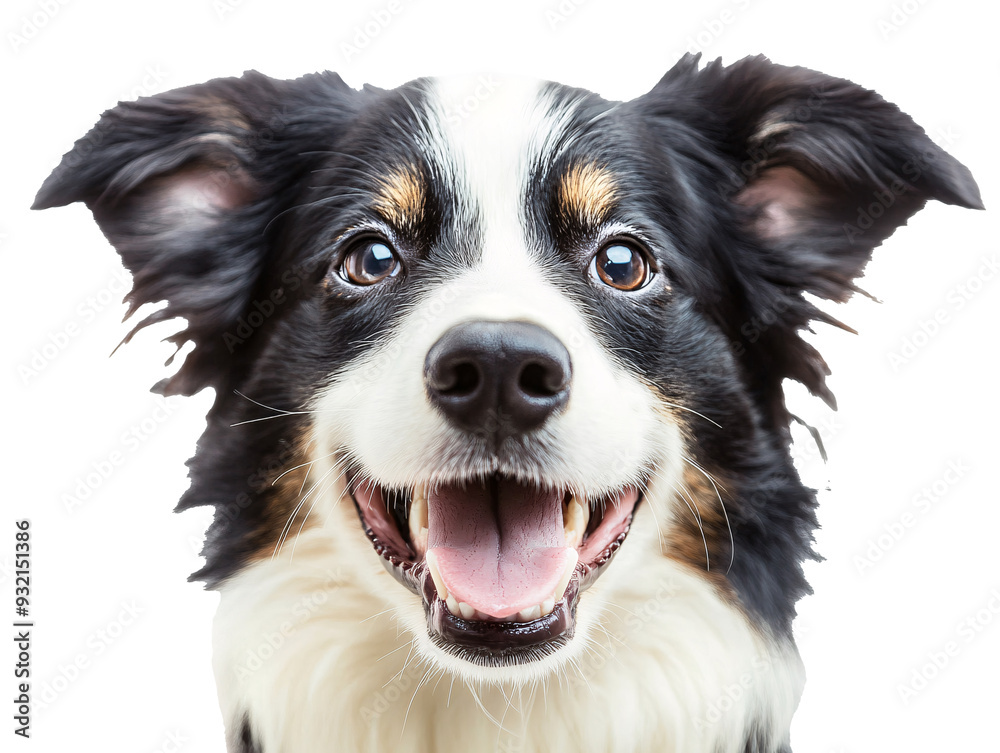 a close up of a dog