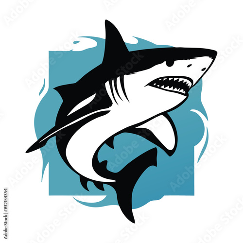 Shark vector illustration design photo