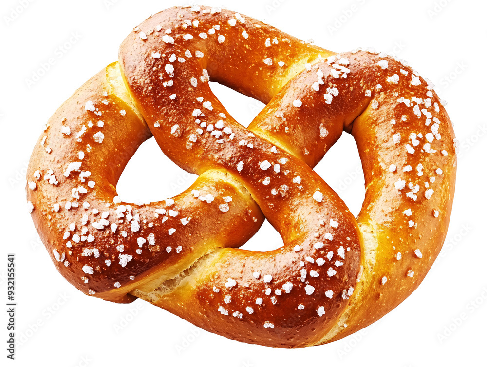 a pretzel with salt on it a pretzel with salt on it