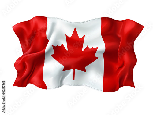 a flag with a red and white flag