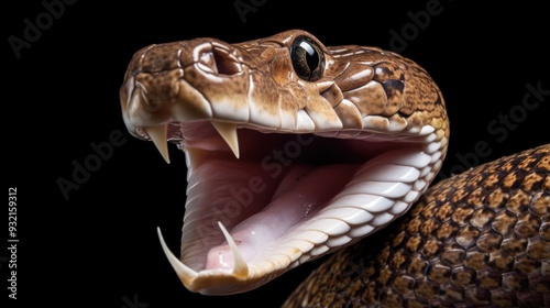 Close-Up of a Snake with Open Mouth photo