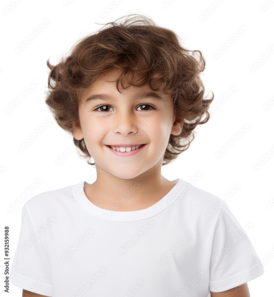 PNG Portrait t-shirt child smile. PNG Portrait t-shirt child smile.
