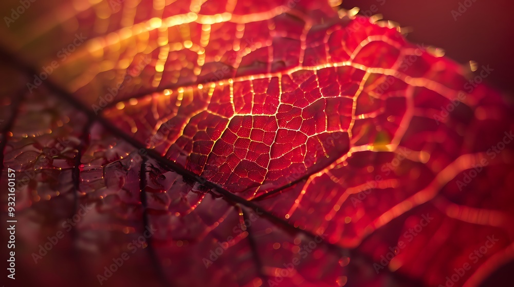 Obraz premium Leaf surface macro, shallow DOF