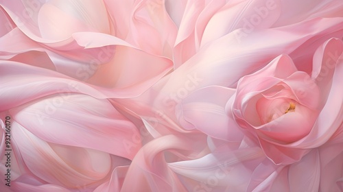 Pink tulips in soft light, showcasing delicate petals and gentle, dreamy ambiance.