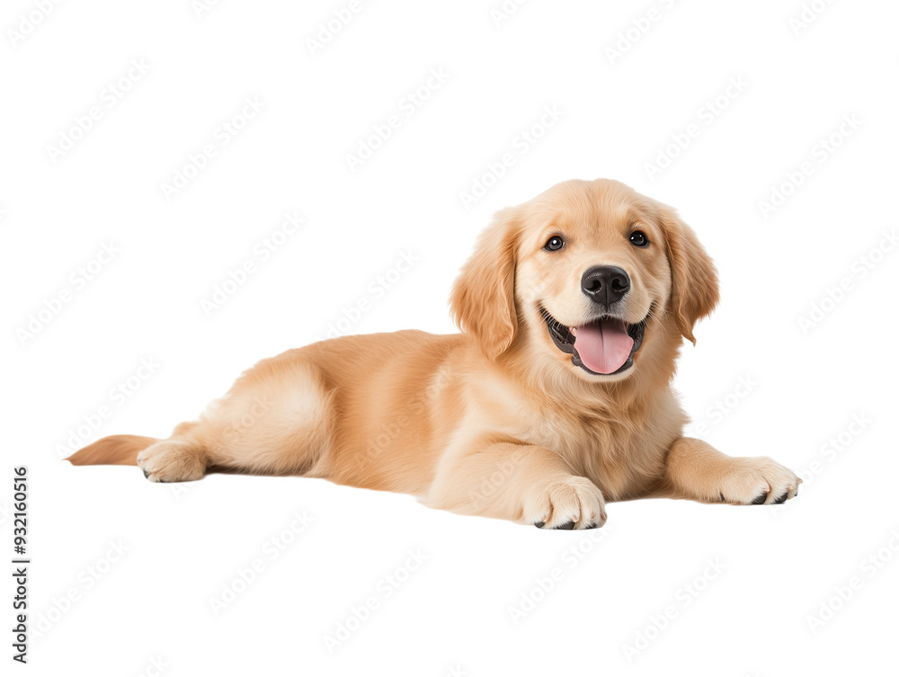 playful golden retriever puppy with fluffy fur and happy expression isolated on transparent background playful golden retriever puppy with fluffy fur and happy expression isolated on transparent background