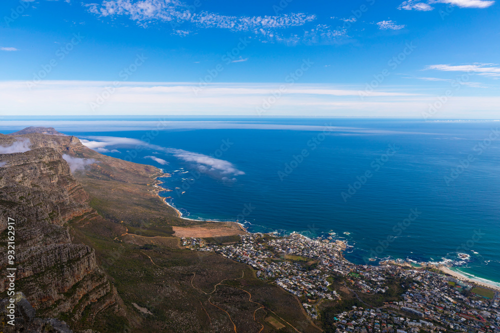 View from Table Mountain, Cape Town, Western Cape Province, South Africa, Africa