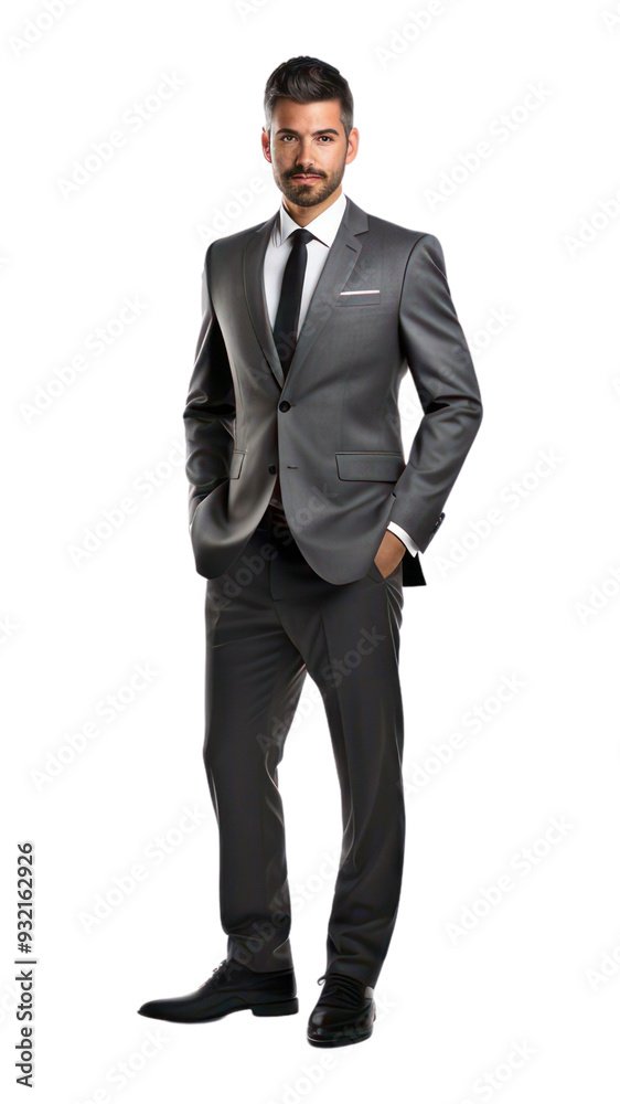 PNG Standing tuxedo blazer white background.