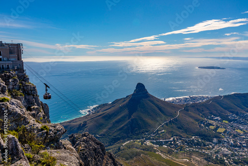 View from Table Mountain, Cape Town, Western Cape Province, South Africa, Africa photo