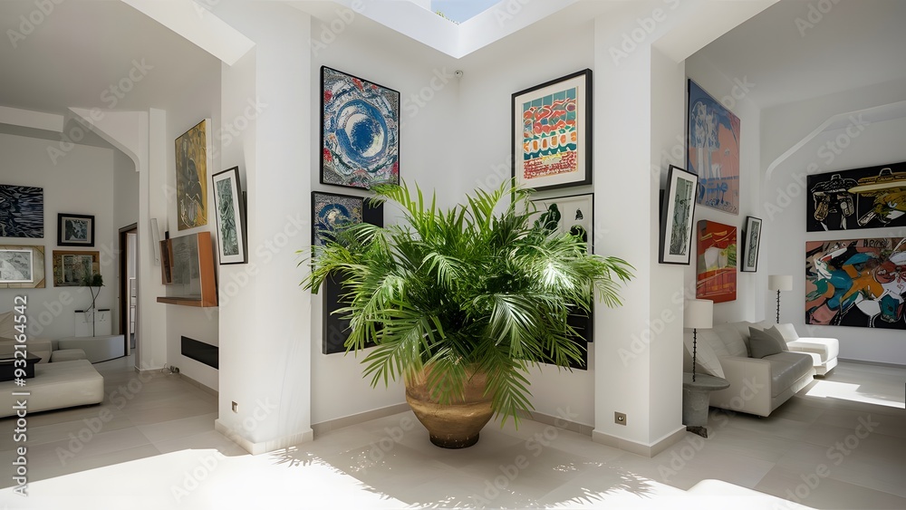 The Power of White Walls and Plants, generative AI The Power of White Walls and Plants, generative AI