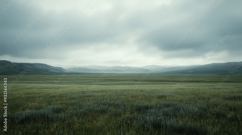 A vast, empty landscape under a muted sky, embodying the silent symphony of nature. A vast, empty landscape under a muted sky, embodying the silent symphony of nature.