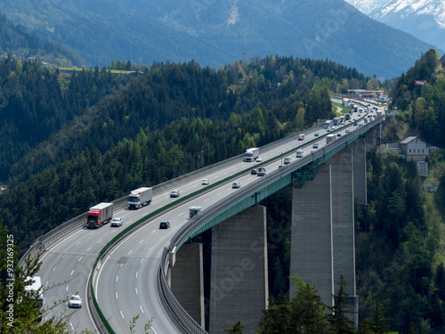 Autobahn A13, Brenner, Tyrol, Austria photo