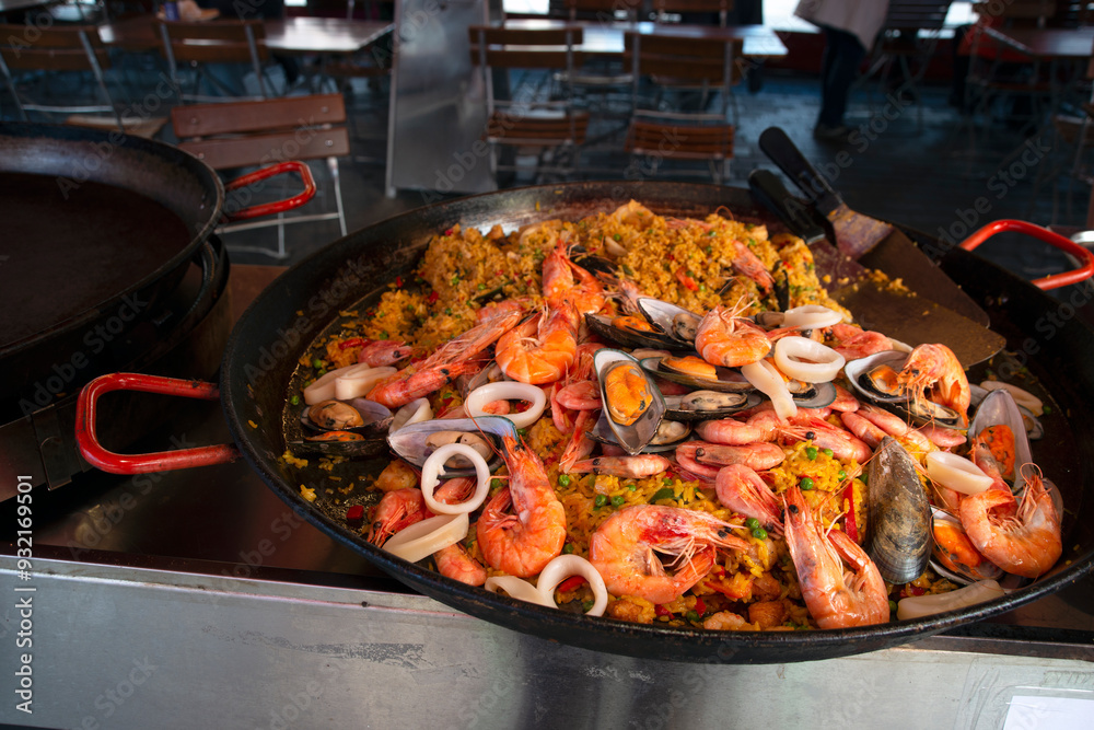 Paella, Fish Market, Bergen, Norway, Scandinavia Paella, Fish Market, Bergen, Norway, Scandinavia