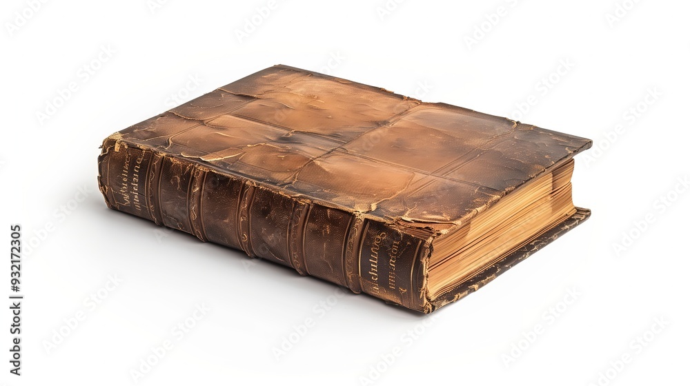 Hardcover book on a white background, isolated Hardcover book on a white background, isolated