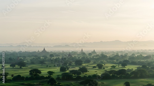 View of ancient temples photo