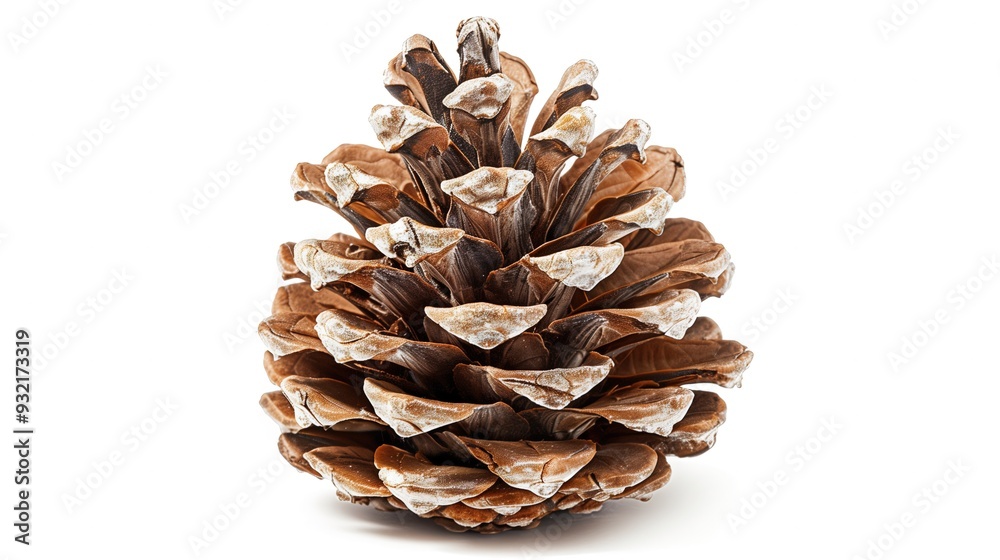 Dry pine cone on a white background, isolated Dry pine cone on a white background, isolated