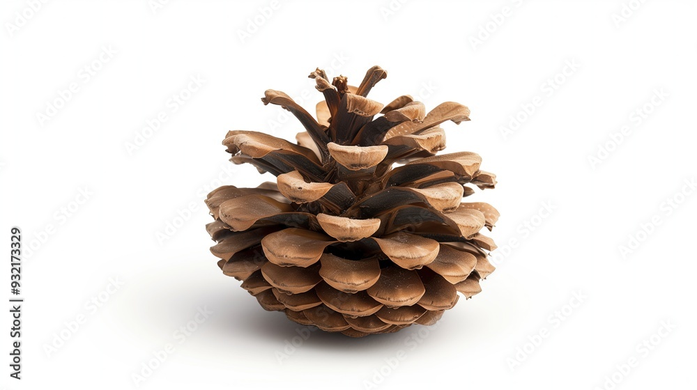 Dry pine cone on a white background, isolated Dry pine cone on a white background, isolated