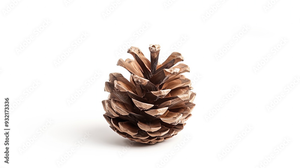 Dry pine cone on a white background, isolated Dry pine cone on a white background, isolated
