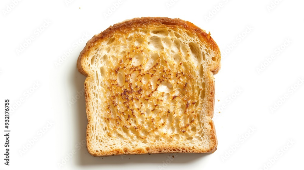 Appetizing rosy toast with crust on a white background, isolated Appetizing rosy toast with crust on a white background, isolated