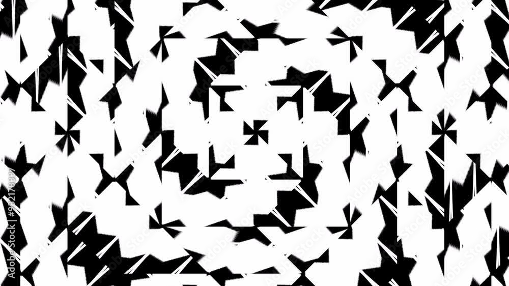 Abstract background with black and white shapes. Seamless loop video.Grunge wallpaper 4K. Abstract background with black and white shapes. Seamless loop video.Grunge wallpaper 4K.
