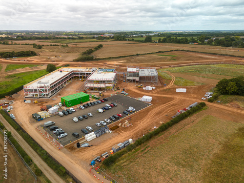 New school in Nuneaton construction site photo