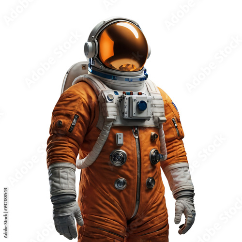 An astronaut on a transparent background