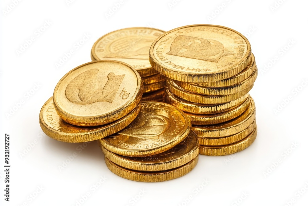 Stack of Gold Coins - Financial Success and Wealth - A close-up image of a stack of gold coins, symbolizing wealth, financial success, prosperity, investment, and savings. Stack of Gold Coins - Financial Success and Wealth - A close-up image of a stack of gold coins, symbolizing wealth, financial success, prosperity, investment, and savings.