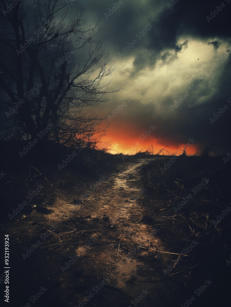 Ominous rural landscape Ominous rural landscape