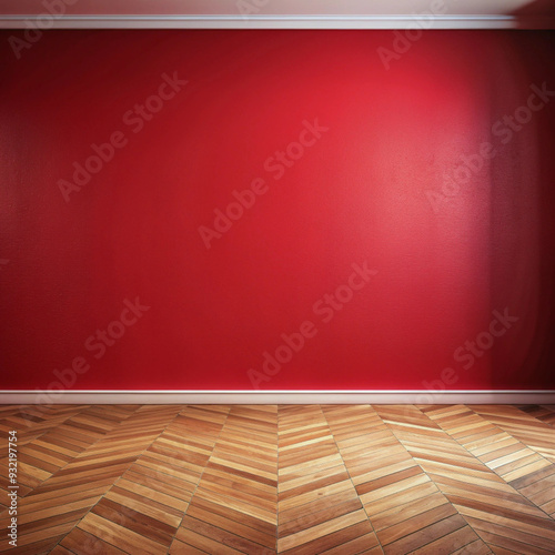 empty room with wooden wall and floor