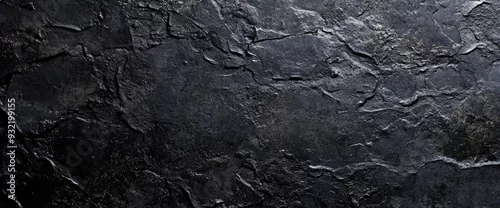 Panel kuchenny z motywem Dark black slate background showing rough texture surface