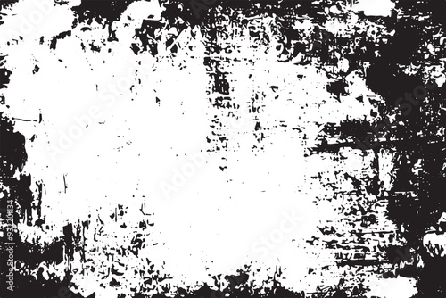 Aged Black and White Grunge Texture with Messy Details