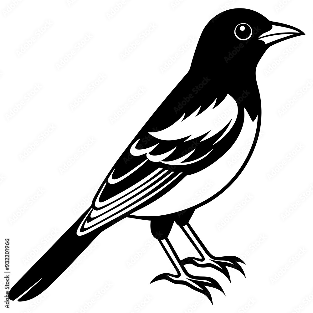 bird on a branch with white background bird on a branch with white background