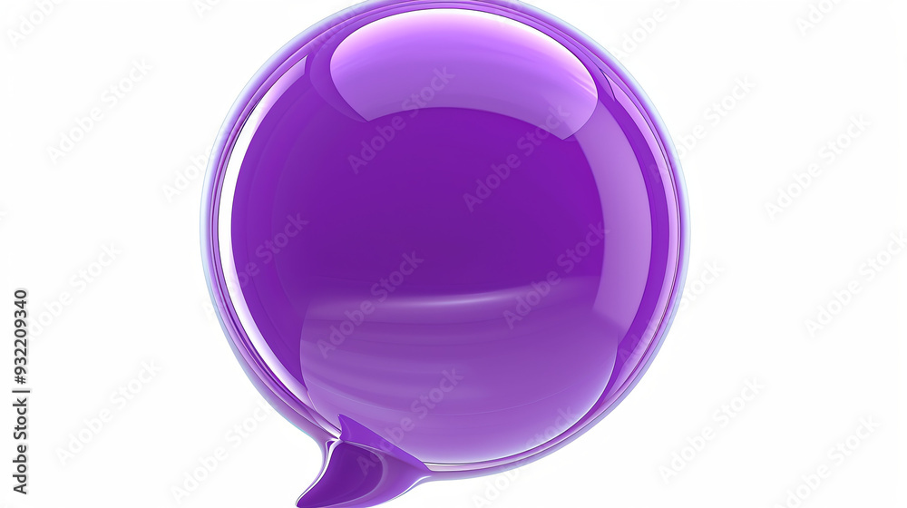 A purple speech bubble with a pointed bottom. A purple speech bubble with a pointed bottom.