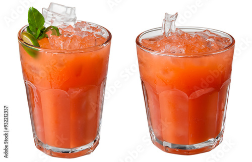 Cape codder cocktail isolated on transparent background