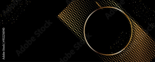 Christmas gold design black background abstract shiny color golden