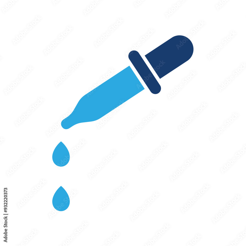 Pipette icon solid vector design in trendy style Pipette icon solid vector design in trendy style