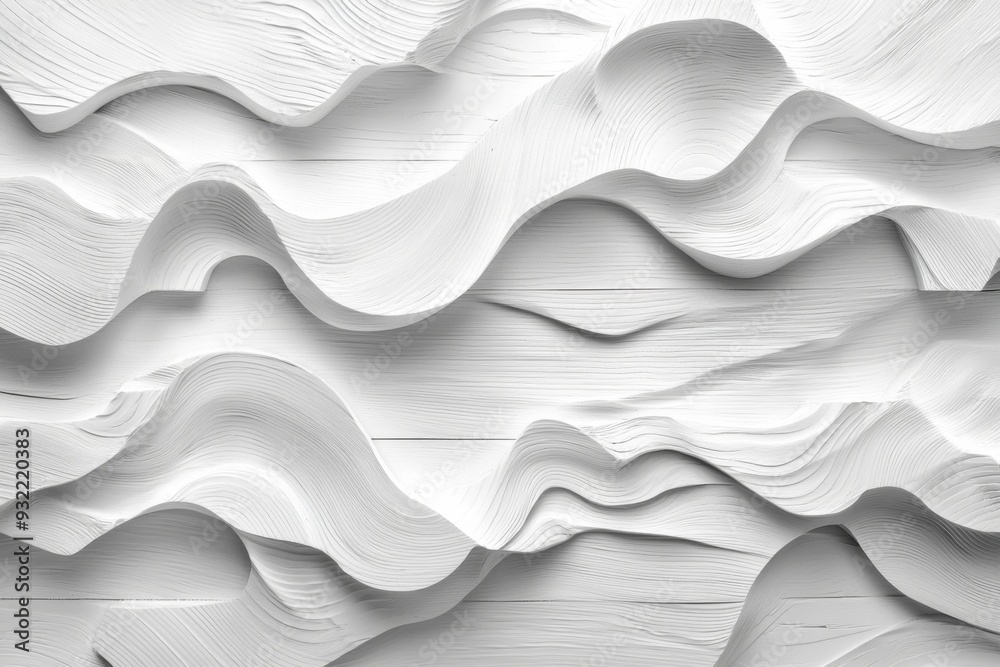 Obraz premium Abstract background of white plywood texture created with generative AI