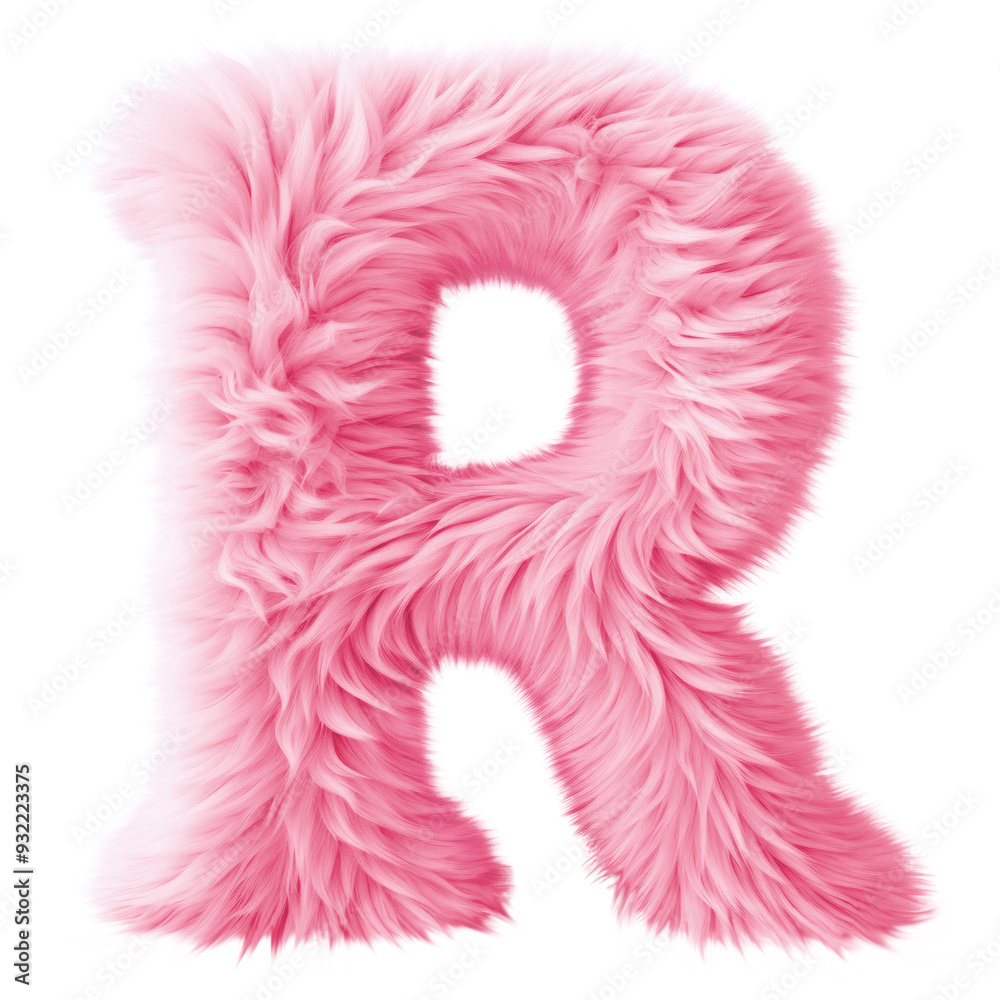 PNG Fur letter R pink white background softness. PNG Fur letter R pink white background softness.