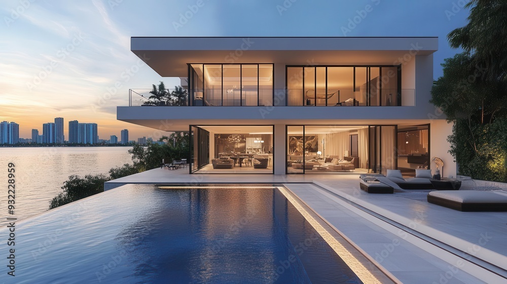 luxurious modern villa with infinity pool on rooftop terrace panoramic ... - Exclusive Villas With Rooftop Pool And Penthouse Suites