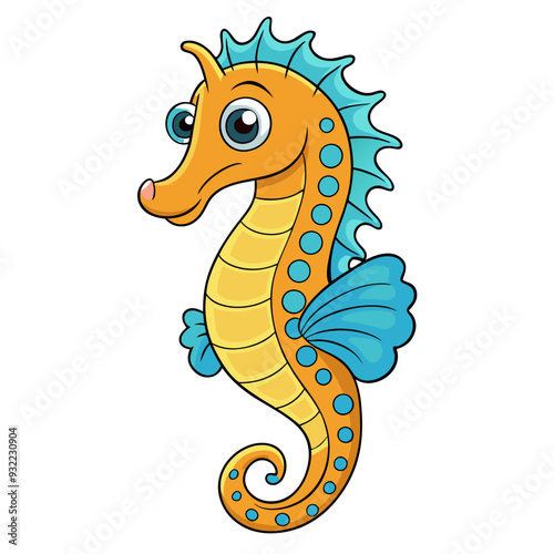 Sea Horse Vector Illustration - Elegant SVG, Cricut Files, Clipart, and T-Shirt Graphics for Ocean-Themed Designs