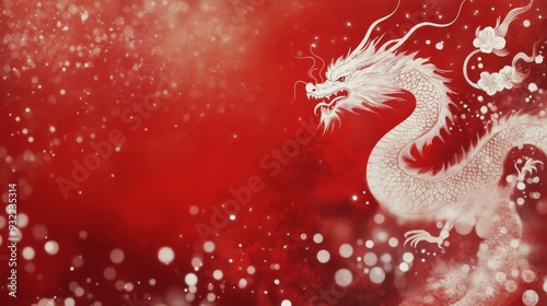 Traditional Japanese dragon artwork featuring floral motifs and vibrant colors