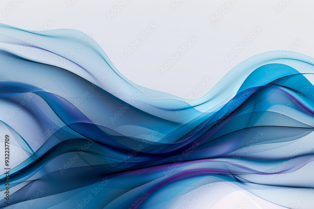 Abstract background with elegant blue flowing waves. Smooth light pattern Abstract background with elegant blue flowing waves. Smooth light pattern