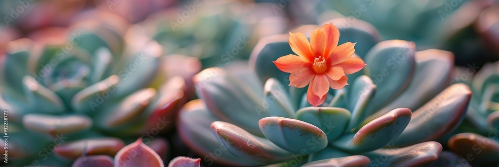 Tiny distinct flower on a succulent plant Tiny distinct flower on a succulent plant