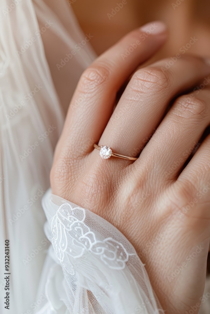 Elegant Premium Ring Photography with Model Hand, Ideal for Daily Wear Elegant Premium Ring Photography with Model Hand, Ideal for Daily Wear