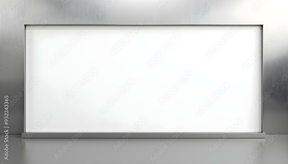 Mockup white banner with metallic backing, Banner Mockup Mockup white banner with metallic backing, Banner Mockup