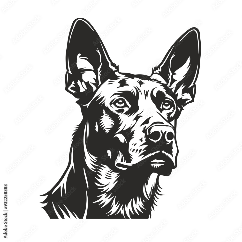 portrait of a dog, beauceron portrait of a dog, beauceron
