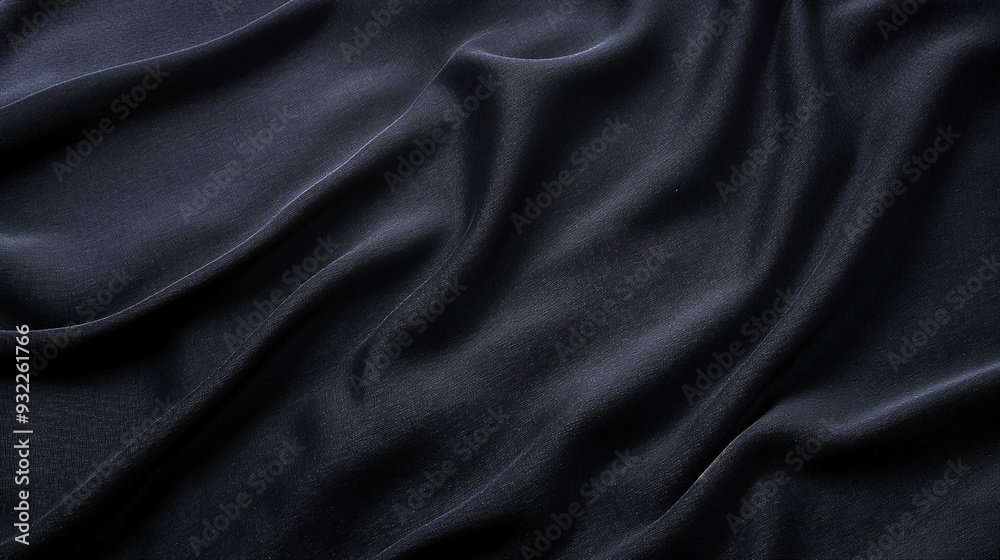 A black fabric with a shiny texture A black fabric with a shiny texture