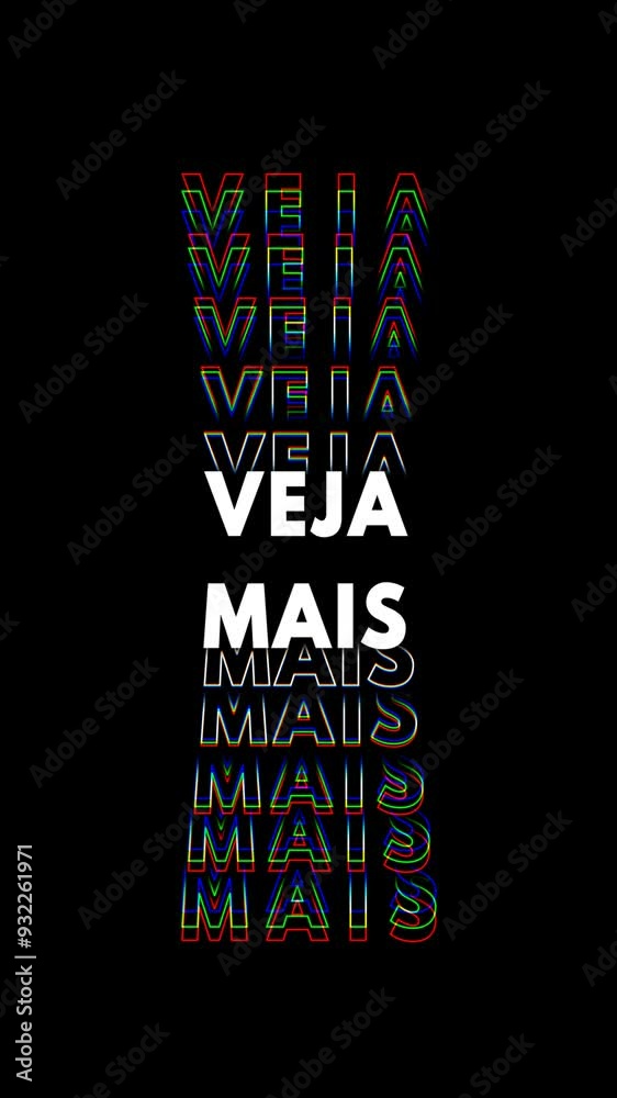 Vídeo vertical com a frase 