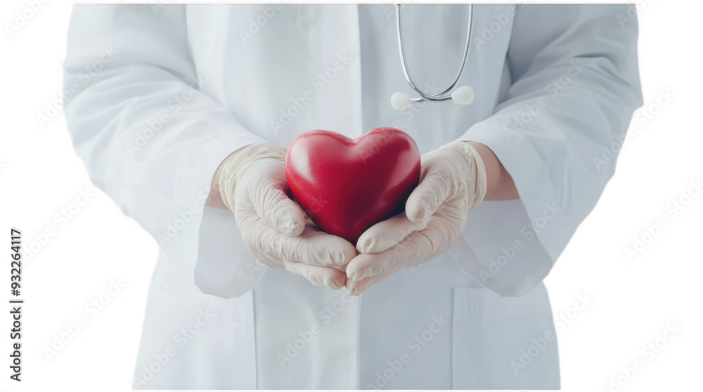 Doctor with heart png isolated set in 3d transparent using for presentation. Doctor with heart png isolated set in 3d transparent using for presentation.