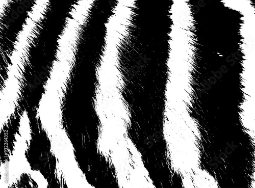 monochrome zebra or tiger fur background. Not AI, Vector illustration.